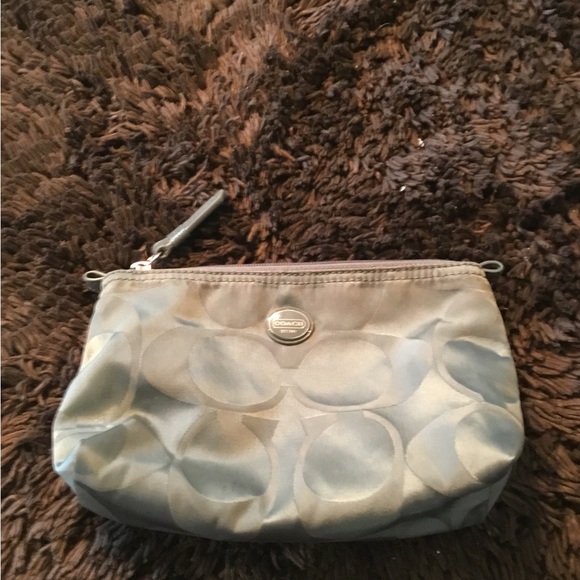 Coach Silver Cosmetic Bag - Picture 1 of 3